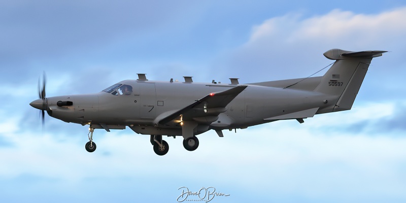 SWASH43
05-0597 / U-28A	
319th SOS / Hurlbert Field, FL
3/11/24
Keywords: Military Aviation, KPSM, Pease, Portsmouth Airport, U-28A, 319th SOS