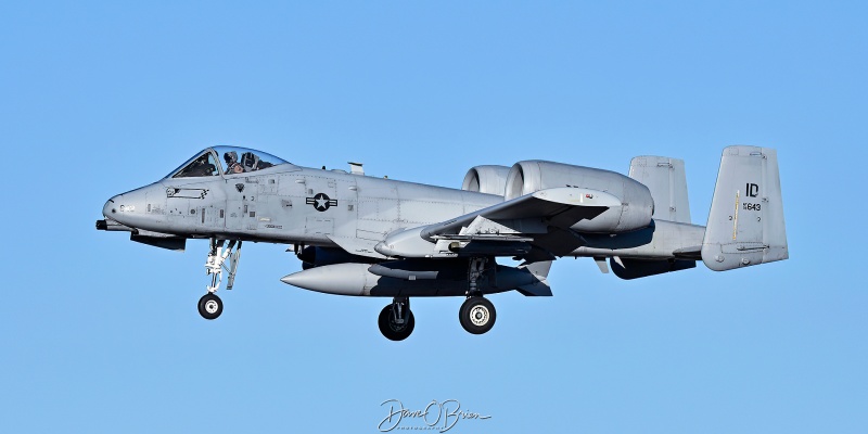 TABOR92
78-0643 / A-10C	
190th FS / Gowen Field ANGB, ID
3/27/26
Keywords: Military Aviation, KPSM, Pease, Portsmouth Airport, A-10C Warthog, 190th FS