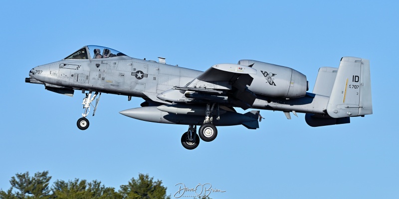 TABOR96
78-0707 / A-10C	
190th FS / Gowen Field ANGB, ID
3/27/26
Keywords: Military Aviation, KPSM, Pease, Portsmouth Airport, A-10C Warthog, 190th FS