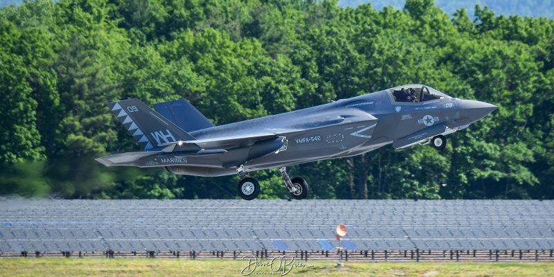 TIGER23
170072 / F-35B	/ WH-09
VMFA-542 / MCAS Cherry Point	
5/31/24
Keywords: Military Aviation, KBTV, Burlington Airport, Jets, F-35B, VMFA-542