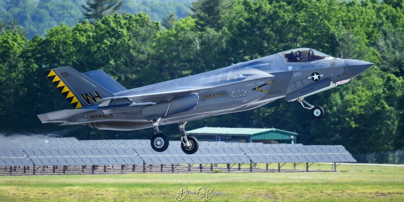 TIGER24
170064 / F-35B	/ WH-01
VMFA-542 / MCAS Cherry Point
5/31/24
Keywords: Military Aviation, KBTV, Burlington Airport, Jets, F-35B, VMFA-542