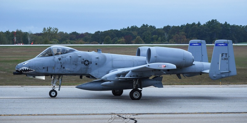 TREND66 
80-0243 / A-10C	
74th FS / Moody AFB, GA
9/24/25
Keywords: Military Aviation, KPSM, Pease, Portsmouth Airport, A-10C Warthog, 74th FS