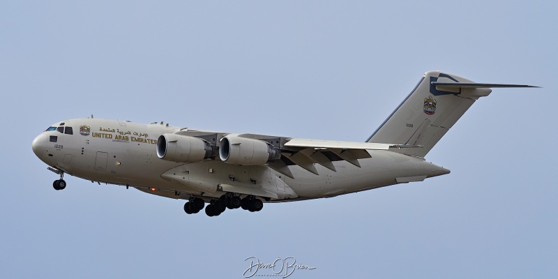 UAF1241
1228 / C-17A	
15th Strategic Airlift Sq / Abu Dhabi/Zayed Intl, UAE
3/15/26
Keywords: Military Aviation, KPSM, Pease, Portsmouth Airport, C-17A, 15th Strategic Airlift Sq