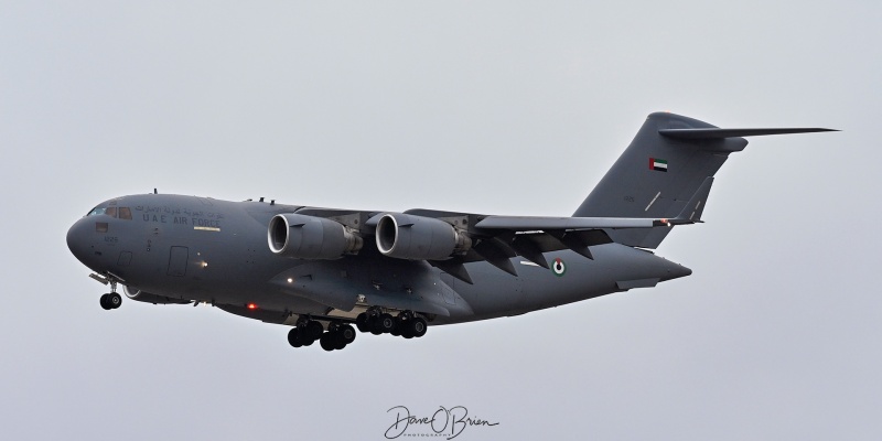 UAF1240
1226 / C-17A	
15th Strategic Airlift Sq / Abu Dhabi/Zayed Intl, UAE
3/13/26
Keywords: Military Aviation, KPSM, Pease, Portsmouth Airport, C-17, 15th Strategic Airlift Sq, UAE