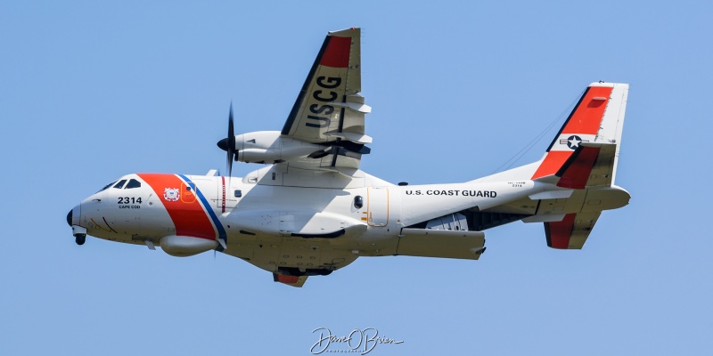 Ocean Sentry fly by
USCG2314	
2314 / HC-144A	
Cape Cod / USCGS Cape Cod, MA
9/9/23
Keywords: Military Aviation, KPSM, Pease, Portsmouth Air Show, HC-144