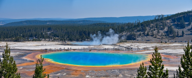 Prismatic Springs pano
Panoramic of Prismatic Spring
Keywords: Yellowstone National Park, Wyoming, Geysers, Prismatic Springs, Midway Geyser Basin